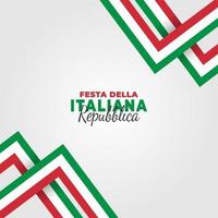 poster della festa della repubblica italiana vettore