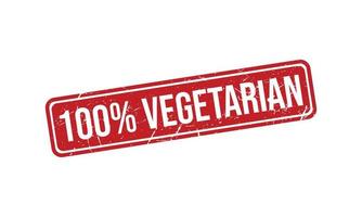 100 per cento vegetariano gomma da cancellare francobollo vettore