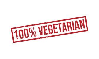 100 per cento vegetariano gomma da cancellare francobollo vettore