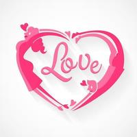 icona amore San Valentino concetto vettore
