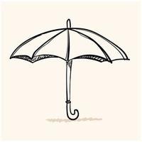 ombrello icona vettore scarabocchio