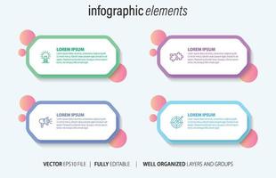 attività commerciale Infografica con moderno design vettore. vettore