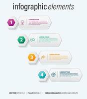 attività commerciale Infografica con moderno design vettore. vettore