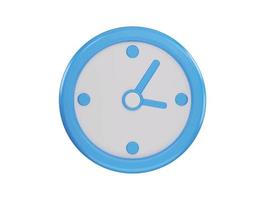 orologio icona 3d interpretazione vettore illustrazione