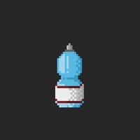 plastica bottiglia nel pixel arte stile vettore