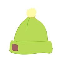 capi di abbigliamento Beanie cappello cartone animato vettore illustrazione