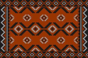 arancia tappeto tribale modello arte. geometrico etnico senza soluzione di continuità modello tradizionale. americano, messicano stile. vettore