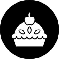 Mela torta vettore icona stile