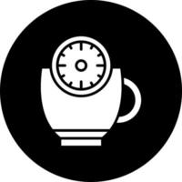 caffè tempo vettore icona stile