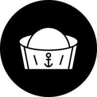 marinaio cappello vettore icona stile