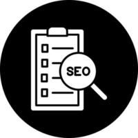 SEO lista di controllo vettore icona stile