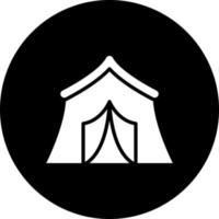 tenda vettore icona stile