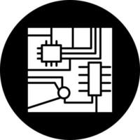 circuito tavola vettore icona stile