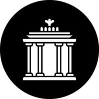 Brandeburgo cancello vettore icona stile