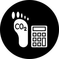 carbonio orma calcul vettore icona stile