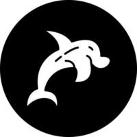 delfino vettore icona stile