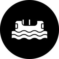 log canale d'acqua vettore icona stile