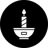 candela vettore icona stile