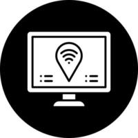 digitale nomade centro vettore icona stile