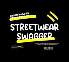 urbano stile estetico maglietta disegno, casuale moda abbigliamento di strada, slogan tipografia. per schermo stampa design vettore