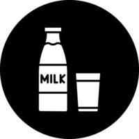 latte vettore icona stile