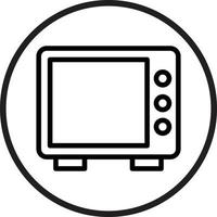 microonde vettore icona stile