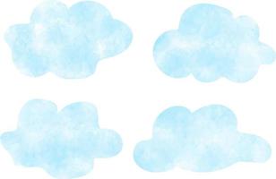 blu nuvole con diverso occhiali da sole di blu. vettore