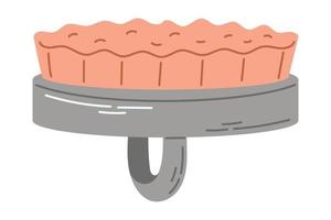 anticellulite massaggio terme spazzola per lavaggio il corpo o capelli. vettore isolato piatto illustrazione.