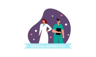 piatto internazionale infermieri giorno illustrazione vettore