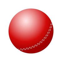 realistico pelle cricket palla isolato vettore illustrazione