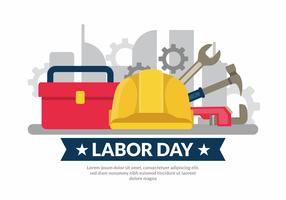 Illustrazione del Labor Day vettore