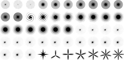 scintille forma e fuoco fiocchi forma impostato di 50 vettore