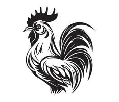 pollo cazzo gallo, polli galli, azienda agricola animale illustrazione vettore