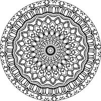 circolare modello nel modulo di mandala per henné, mehndi, tatuaggio, decorazione. decorativo ornamento nel etnico orientale stile. colorazione libro pagina. Vintage ▾ decorativo elementi. vettore