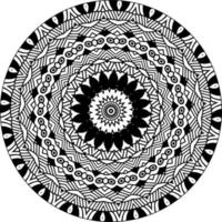 facile circolare modello nel modulo di mandala per henné, mehndi, tatuaggio, decorazione. decorativo ornamento nel etnico orientale stile. vettore