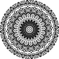 astratto mandala modello. colorazione libro pizzo modello il tatuaggio. design per un' sfondo dipingere camicia e piastrella etichetta design vettore