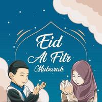 pendenza sfondo per eid al-Fitr celebrazione vettore illustrazione gratuito Scarica