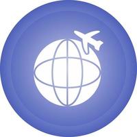 internazionale voli vettore icona