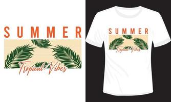 estate tropicale vibrazioni maglietta design vettore illustrazione