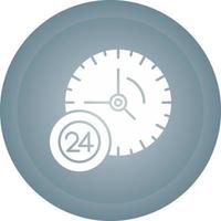 Icona del vettore di servizio 24 ore su 24