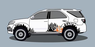 vettore illustrazione di un' gratuito astratto auto decalcomania
