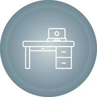 ufficio scrivania vettore icona