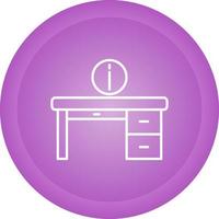 informazione scrivania vettore icona