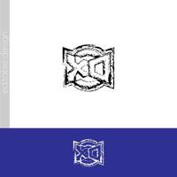 xd iniziale logo vettore