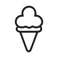 icona di gelato vettore