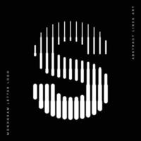 monogramma logo lettera S Linee astratto moderno arte vettore