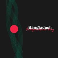 vettore del giorno dell'indipendenza con bandiere del bangladesh.