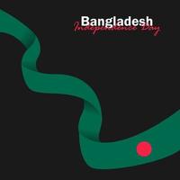 vettore del giorno dell'indipendenza con bandiere del bangladesh.