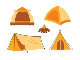 campeggio tenda vettore design illustrazione
