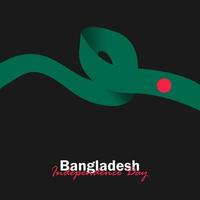 vettore del giorno dell'indipendenza con bandiere del bangladesh.